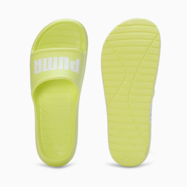Divecat V2 Lite Slides, Lime Sheen-PUMA White, extralarge-IND