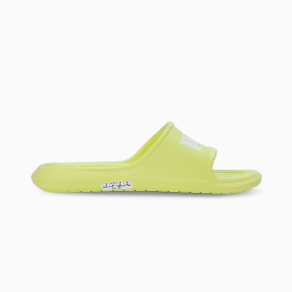 Divecat V2 Lite Slides, Lime Sheen-PUMA White, extralarge-IND