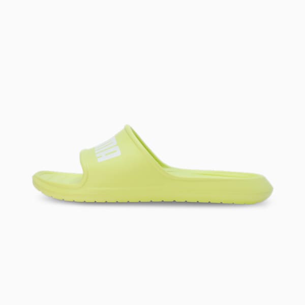 Divecat V2 Lite Slides, Lime Sheen-PUMA White, extralarge-IND