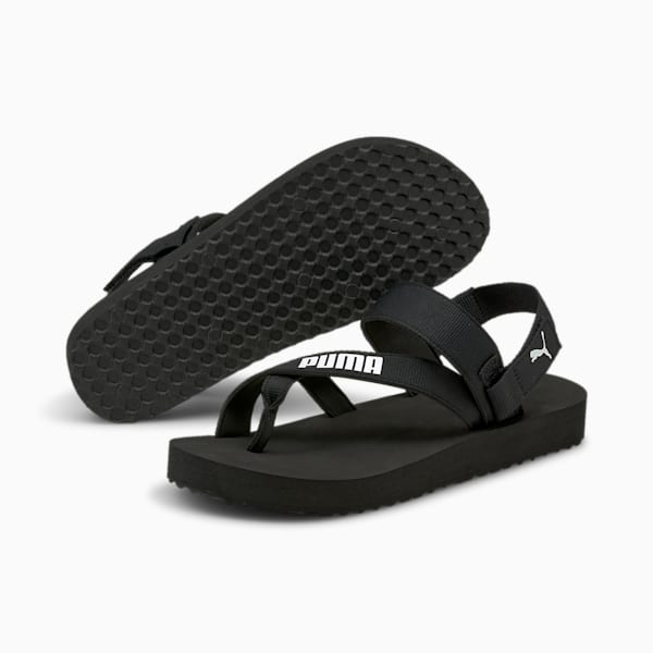 Summer Cat Sandals, Puma Black-Puma White, extralarge-IND