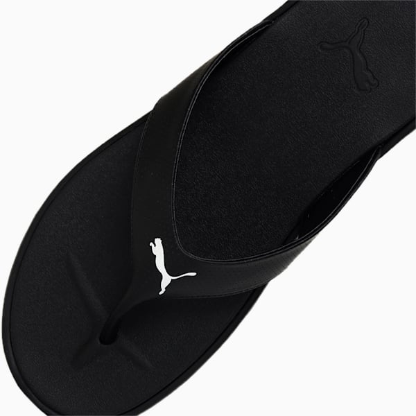 Galaxy Comfort Men's Flip-Flops, Puma Black-Puma White, extralarge-IND