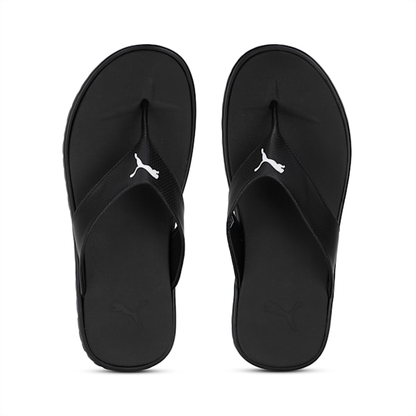 Galaxy Comfort Men's Flip-Flops, Puma Black-Puma White, extralarge-IND