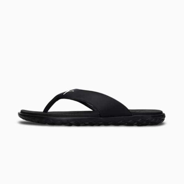 Galaxy Comfort Men's Flip-Flops, Puma Black-Puma White, extralarge-IND