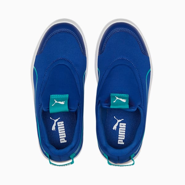 Courtflex V2 Slip On Kids' Sneakers, Sodalite Blue-Deep Aqua, extralarge-IND