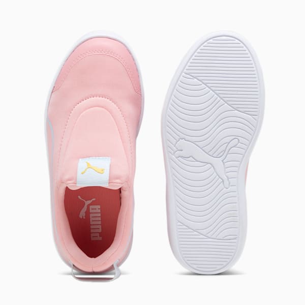 Courtflex V2 Slip On Kids' Sneakers, Peach Smoothie-Icy Blue, extralarge-IND