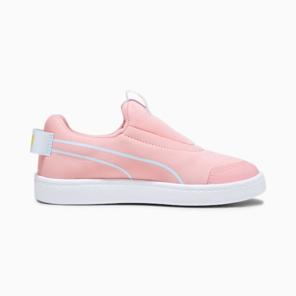 Courtflex V2 Slip On Kids' Sneakers, Peach Smoothie-Icy Blue, extralarge-IDN