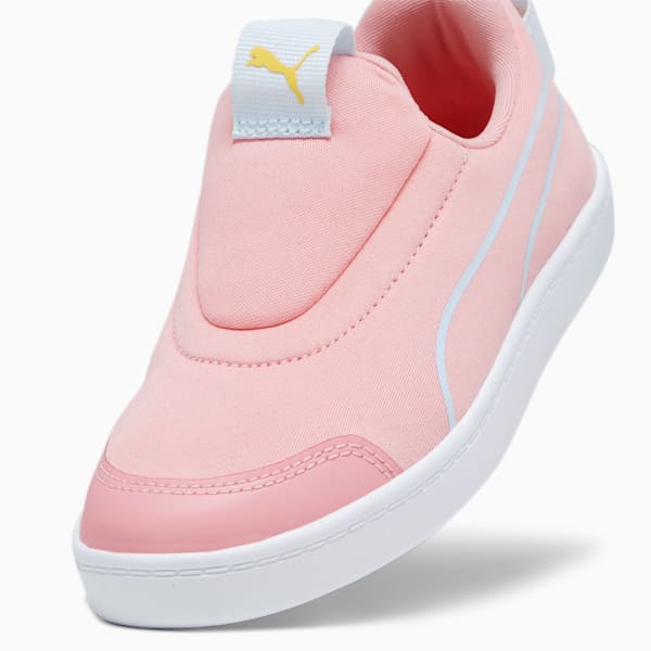 Courtflex V2 Slip On Kids' Sneakers, Peach Smoothie-Icy Blue, extralarge-IND