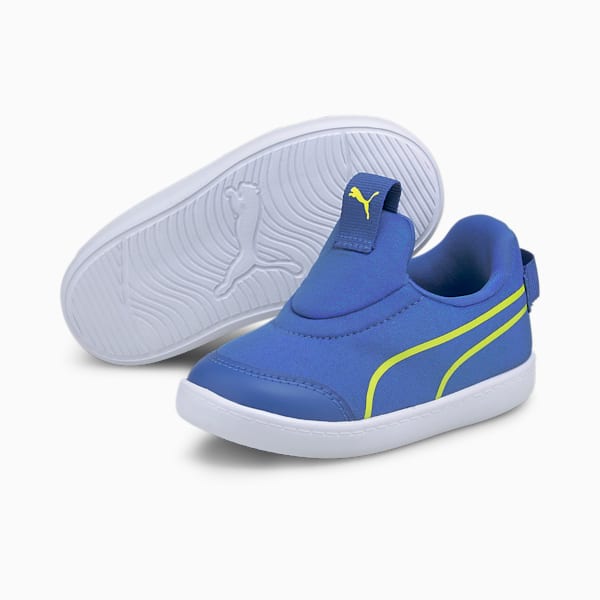Courtflex v2 Slip-On Babies' Trainers, Star Sapphire-Nrgy Yellow