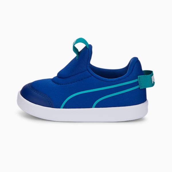 Courtflex v2 Slip-On Toddlers Sneakers, Sodalite Blue-Deep Aqua, extralarge-IND