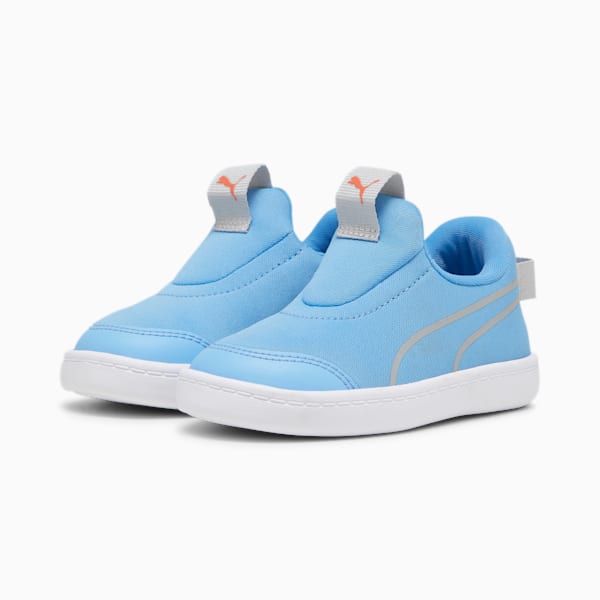 Courtflex v2 Toddlers' Slip-On Shoes, Regal Blue-Cool Light Gray, extralarge-IND