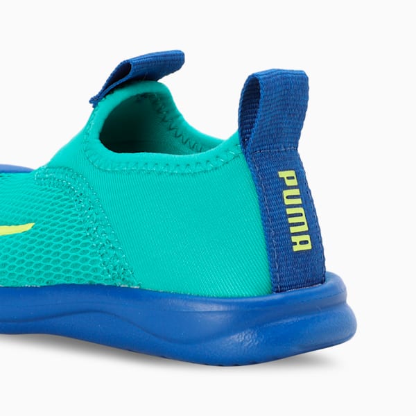 Aquacat Shield Babies' Shoes, Sparkling Green-Lime Pow-Cobalt Glaze, extralarge-IND