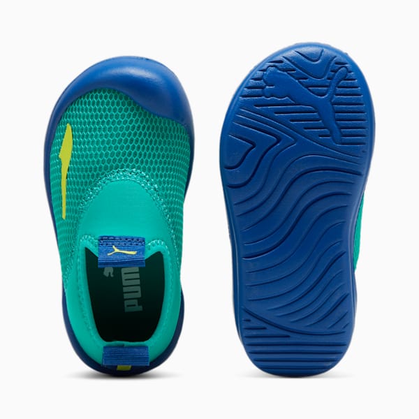 Puma Aquacat Shield Babies Sandals, Sparkling Green-Lime Pow-Cobalt Glaze, extralarge-IND