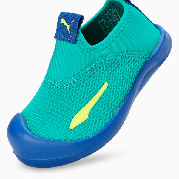 Aquacat Shield Babies' Shoes, Sparkling Green-Lime Pow-Cobalt Glaze, extralarge-IND