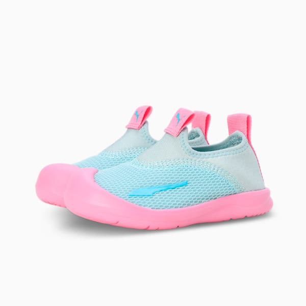 Aquacat Shield Babies' Shoes, Turquoise Surf-Bright Aqua-Fast Pink, extralarge-IND