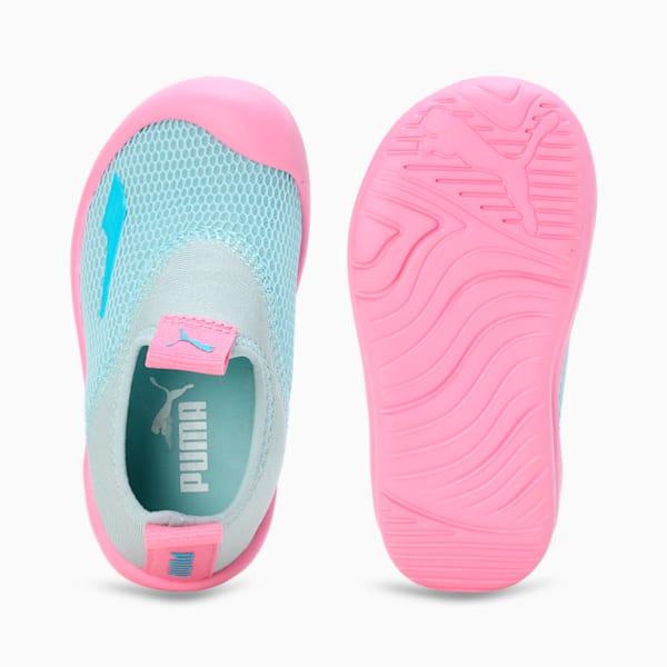 Aquacat Shield Babies' Shoes, Turquoise Surf-Bright Aqua-Fast Pink, extralarge-IND