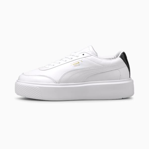 Oslo Maja Women's Sneakers, Puma White-Puma Black, extralarge