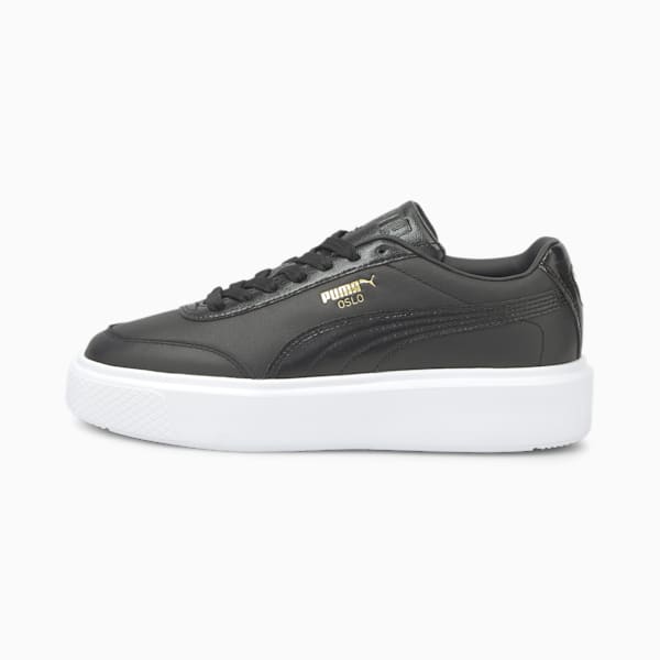 Oslo Maja Women's Trainers, Puma Black-Puma Team Gold, extralarge-GBR