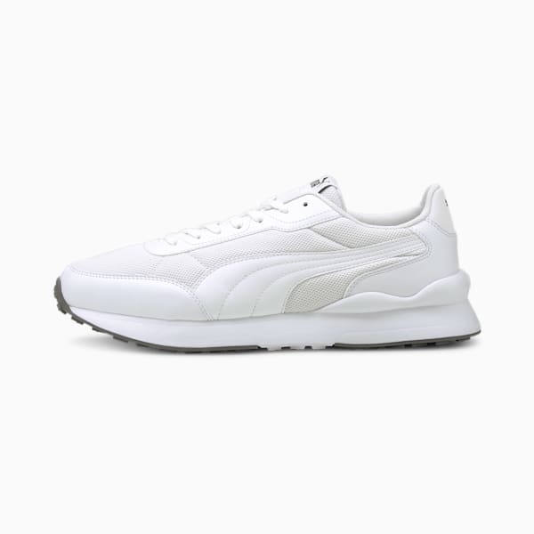 PUMA R78 Future Decon Unisex Sneakers, Puma White-Puma White-CASTLEROCK, extralarge-IND