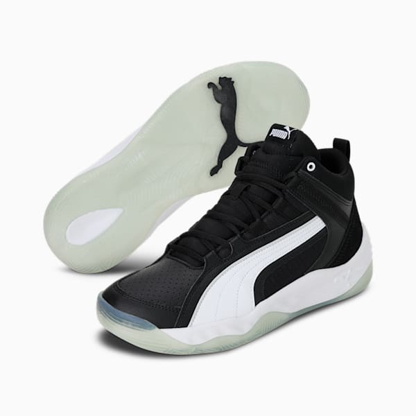 Rebound Future Evo Unisex Sneakers, Puma Black-Puma White, extralarge-IND