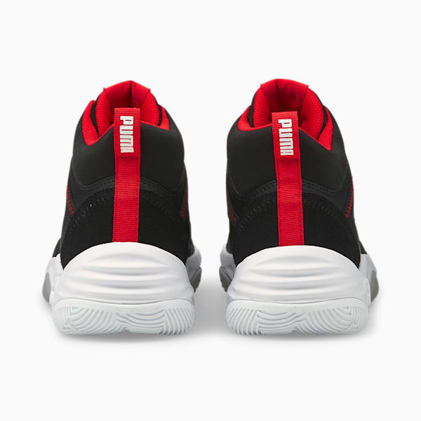 Rebound Future Evo Unisex Sneakers, Puma Black-Puma Black-High Risk Red-Puma White, extralarge-IND