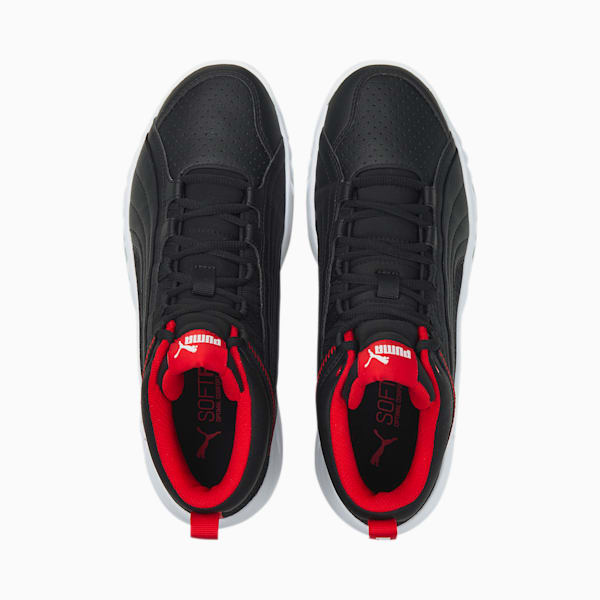 Rebound Future Evo Sneakers, Puma Black-Puma Black-High Risk Red-Puma White, extralarge-IND