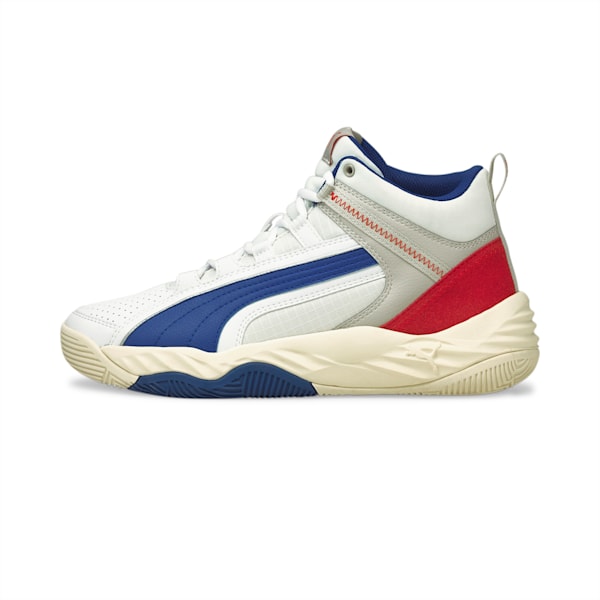 Rebound Future Evo Unisex Sneakers, Puma White-Surf The Web-High Risk Red-Gray Violet, extralarge-IND