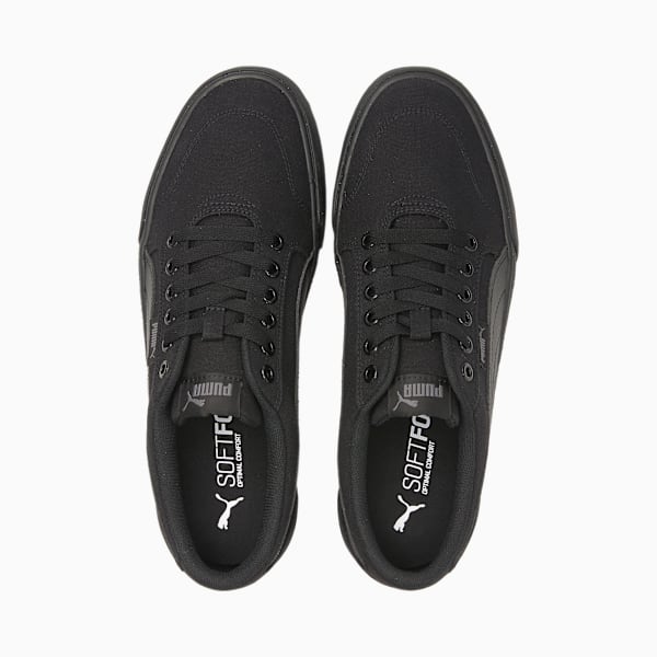 C-Skate Men's Classic Canvas Sneakers, Puma Black-Puma Black, extralarge-IND