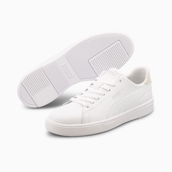 Baskets Serve Pro Lite, Puma White-Puma White-Puma Silver-Gray Violet, extralarge