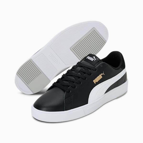 Serve Pro Lite Sneakers, Puma Black-Puma White-Puma Team Gold, extralarge-IND