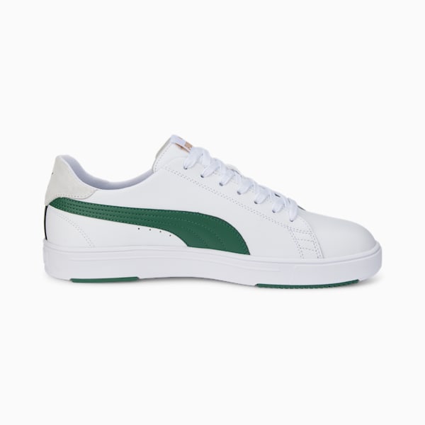 Serve Pro Lite Sneakers, Puma White-Deep Forest-Puma Team Gold, extralarge