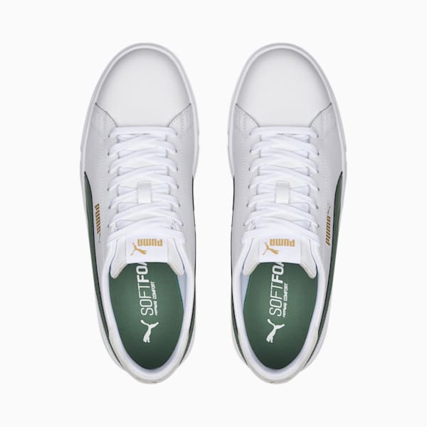 Serve Pro Lite Sneakers, Puma White-Deep Forest-Puma Team Gold, extralarge