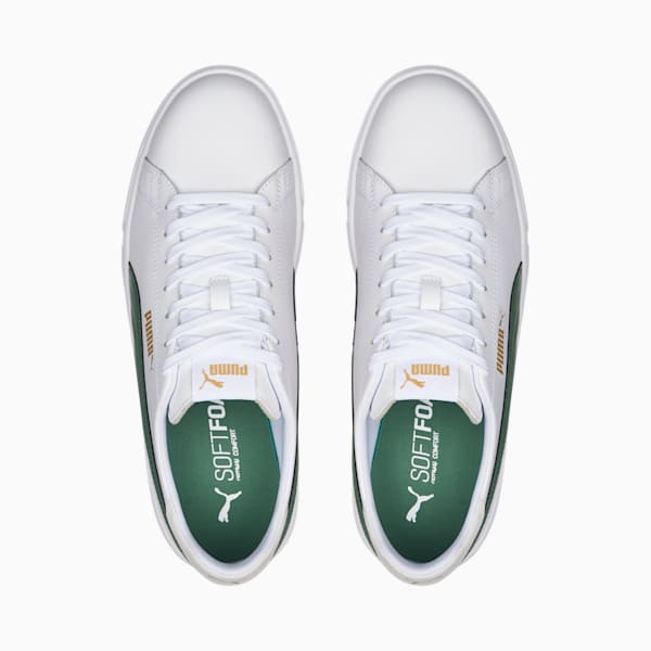 Serve Pro Lite Sneakers, Puma White-Deep Forest-Puma Team Gold, extralarge