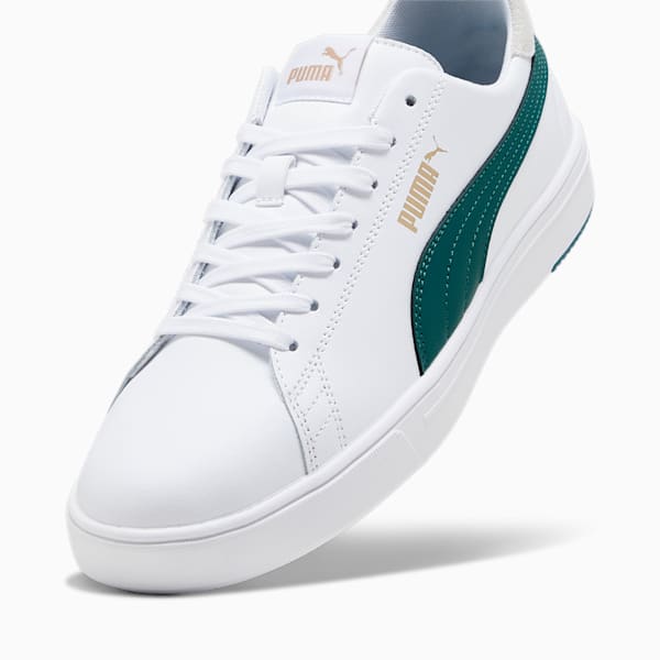 Serve Pro Lite Sneakers, PUMA White-Malachite-PUMA Gold, extralarge