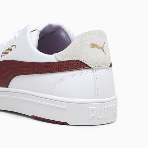 Serve Pro Lite Sneakers, PUMA White-Dark Jasper-PUMA Gold, extralarge