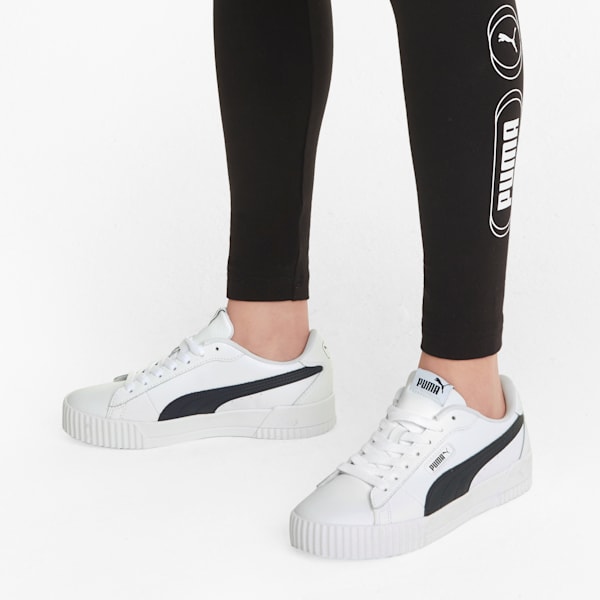 Carina Crew Women's Sneakers, Puma White-Puma Black, extralarge