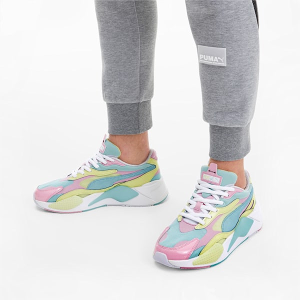 RS-X³ Plastic Women's Sneakers, Gulf Stream-Sunny Lime, extralarge