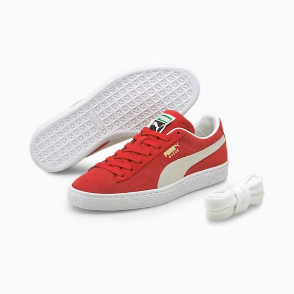 Suede Classic XXI Unisex Sneakers, High Risk Red-Puma White, extralarge