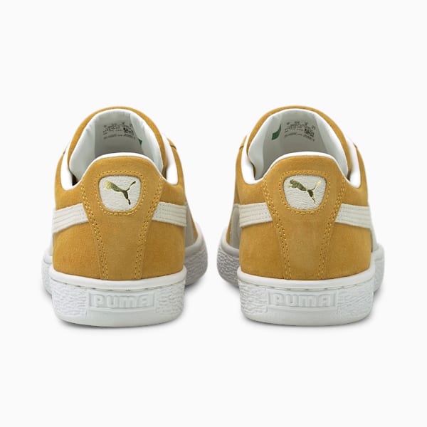 Zapatos deportivos de gamuza Classic XXI para hombres, Honey Mustard-Puma White
