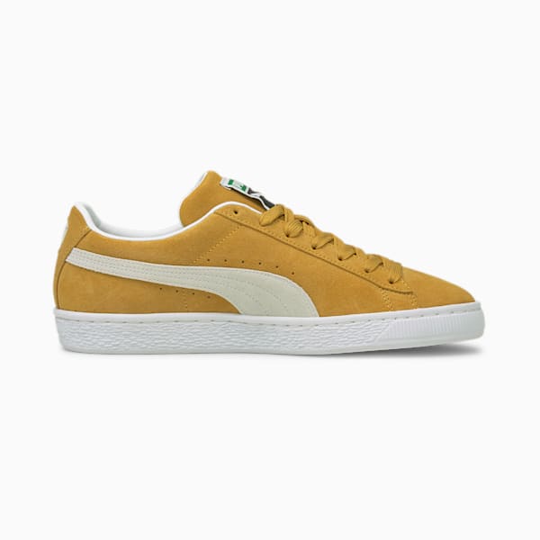 Suede Classic XXI Sneakers, Honey Mustard-Puma White