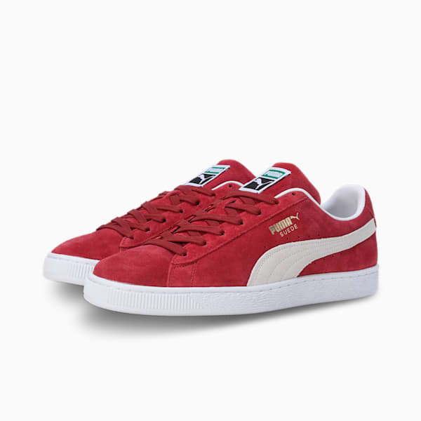 Suede Classic XXI Unisex Sneakers, Cabernet-Puma White, extralarge-IND