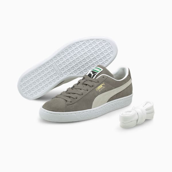 ユニセックス スウェード クラシック XXI スニーカー, Steel Gray-Puma White, extralarge-JPN