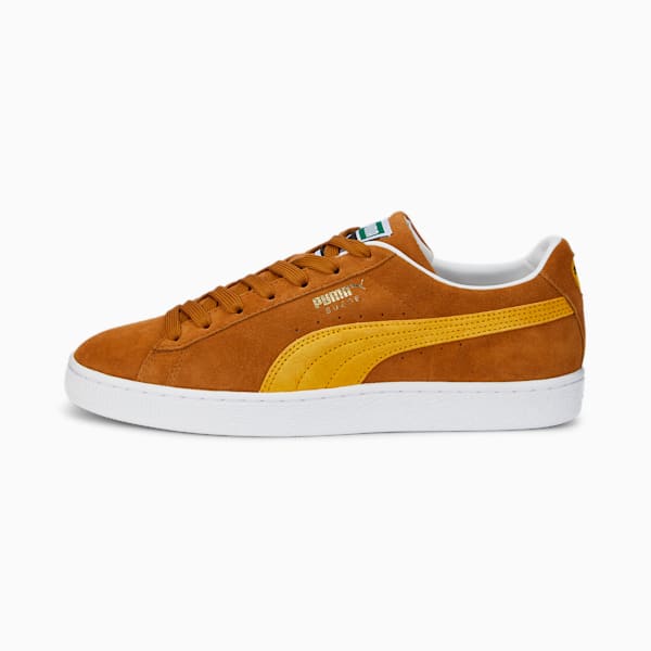 Suede Classic XXI Sneakers, Desert Tan-Tangerine-Puma White, extralarge