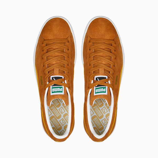 Suede Classic XXI Men's Sneakers, Desert Tan-Tangerine-Puma White