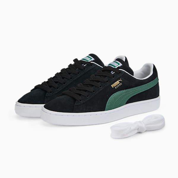 スウェード クラシック XXI ユニセックス スニーカー, Puma Black-Deep Forest-Puma White
