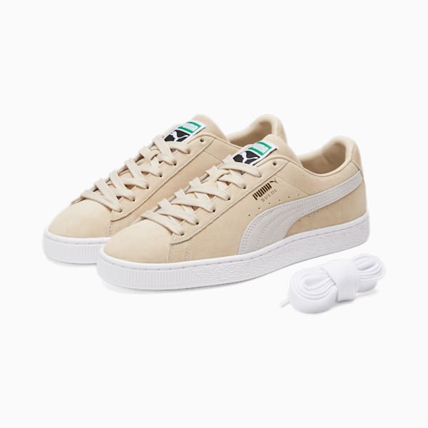 Suede Classic XXI Sneakers, Puma Suede Classic Debossed Q4 Jr Big Kids Shoes Winetasting Lilac Snow 364248-03, extralarge