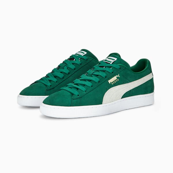 Zapatos deportivos de gamuza Classic XXI para hombres, Vine-PUMA White