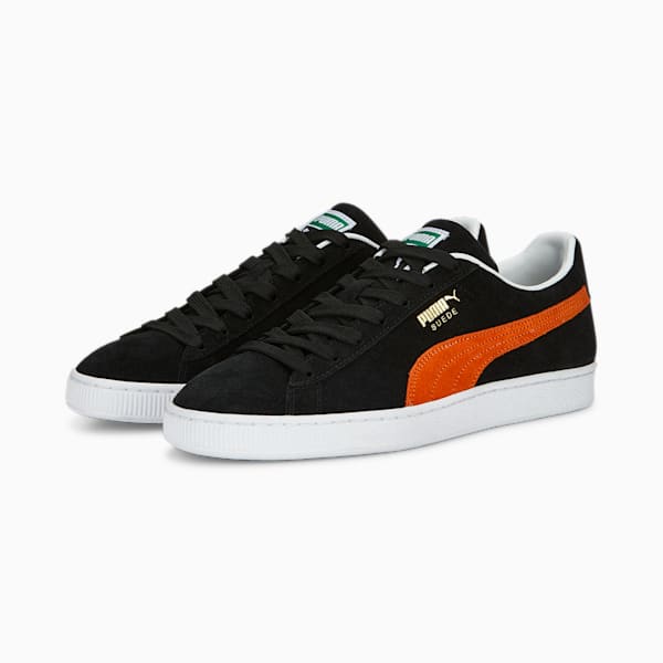 Zapatos deportivos de gamuza Classic XXI para hombres, PUMA Black-Cayenne Pepper-PUMA White