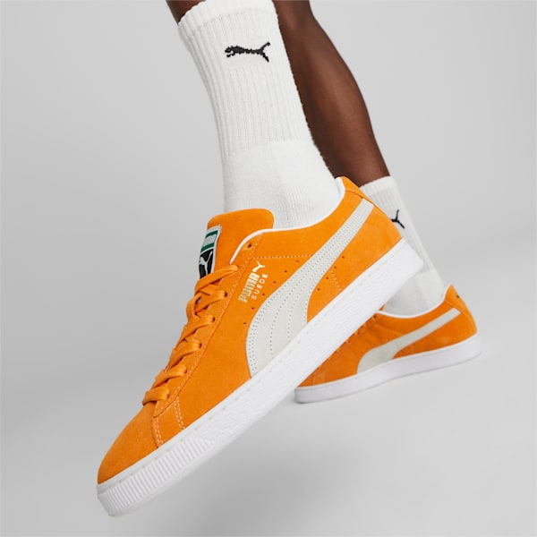 Suede Classic XXI Men's Sneakers, Clementine-PUMA White