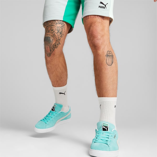 Zapatos deportivos de gamuza Classic XXI para hombres, Mint-PUMA White