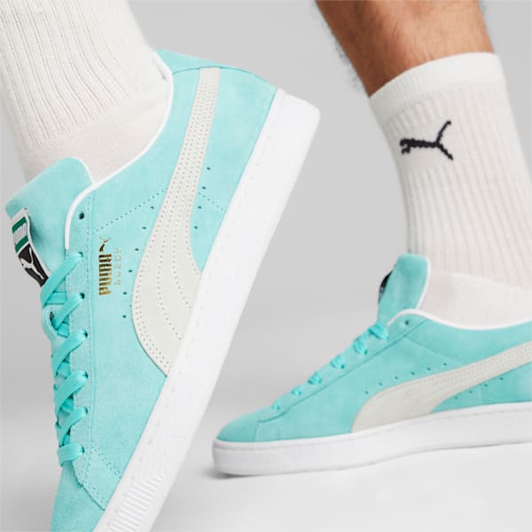 Zapatos deportivos de gamuza Classic XXI para hombres, Mint-PUMA White